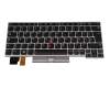 5N20V43483 original Lenovo clavier DE (allemand) noir/argent avec rétro-éclairage et mouse stick