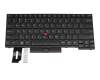 5N20V44073 original Lenovo clavier US (anglais) noir/noir avec rétro-éclairage et mouse stick