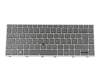 6037B0137904 original HP clavier DE (allemand) gris/argent avec mouse stick