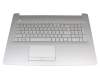 6070B1308113 HP clavier incl. topcase DE (allemand) argent/argent (DVD)