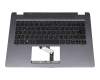 6BVP4N8020 original Acer clavier incl. topcase DE (allemand) noir/gris avec rétro-éclairage