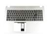 71NGS1B0204 original Compal clavier incl. topcase DE (allemand) noir/argent