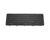 744564-041 HP clavier DE (allemand) noir/noir brillant