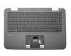 760888-041 original HP clavier incl. topcase DE (allemand) noir/noir