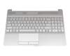 7H2250 original HP clavier incl. topcase DE (allemand) argent/argent