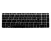 840002-041 original HP clavier DE (allemand) noir/argent mat avec mouse stick