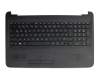 855027-041 original HP clavier incl. topcase DE (allemand) noir/noir