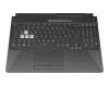 8S5CB0S17318KSSV original Asus clavier incl. topcase DE (allemand) noir/transparent/noir avec rétro-éclairage