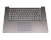 8SST60M57336 original Lenovo clavier incl. topcase DE (allemand) gris/gris avec rétro-éclairage