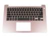 9C-N40AK00G0 original Dell clavier incl. topcase DE (allemand) noir/rose