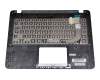 9Z.NDASB.B0G original Darfon clavier incl. topcase DE (allemand) noir/argent