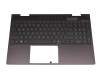 9Z.NHBBC original HP clavier incl. topcase DE (allemand) noir/noir avec rétro-éclairage (Nightfall Black)