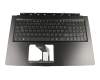 ACM16B66D0 original Acer clavier incl. topcase DE (allemand) noir/noir avec rétro-éclairage