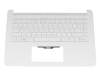 AE0P1G004 original Primax clavier incl. topcase DE (allemand) blanc/blanc