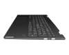 AM1FH000900 original Lenovo clavier incl. topcase CH (suisse) gris/gris avec rétro-éclairage