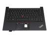 AM1HJ000500 CJ original Lenovo clavier incl. topcase DE (allemand) noir/noir avec rétro-éclairage et mouse stick avec interrupteur marche/arrêt