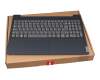 AM2GC000400 original Lenovo clavier incl. topcase DE (allemand) gris/bleu