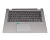 BFG10234001 original Lenovo clavier incl. topcase DE (allemand) gris/argent avec rétro-éclairage