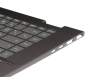 BSKQQA0LZJ2029 original HP clavier incl. topcase DE (allemand) noir/gris avec rétro-éclairage