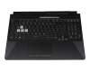 CC211122PLAC14A1 original Asus clavier incl. topcase DE (allemand) noir/transparent/noir avec rétro-éclairage