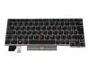 CMSNBL-84CH original Lenovo clavier CH (suisse) noir/argent mat avec mouse stick