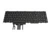 Clavier DE (allemand) noir/noir avec rétro-éclairage et mouse stick original pour Dell Precision 17 (7740)