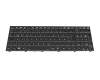 Clavier DE (allemand) noir/noir avec rétro-éclairage original pour Schenker XMG Pro 17 E22 (PD71PNT)