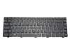 Clavier DE (allemand) noir/noir brillant original pour Dell Latitude 14 (3440)