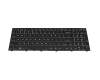 Clavier US (anglais) noir/noir avec rétro-éclairage original pour Medion Erazer P17815 (NH70RCQ-M1)