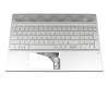 Clavier incl. topcase DE (allemand) argent/argent avec rétro-éclairage (carte graphique GTX) original pour HP Pavilion 15-cs0700