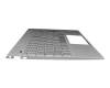 Clavier incl. topcase DE (allemand) argent/noir original pour HP Envy 13-aq0600