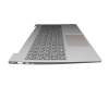 Clavier incl. topcase DE (allemand) gris/argent original pour Lenovo IdeaPad S340-15IIL (81WL)