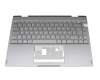 Clavier incl. topcase DE (allemand) gris/gris original pour Emdoor YM14G