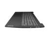 Clavier incl. topcase DE (allemand) gris/gris original pour Lenovo IdeaPad 3-15ADA05 (81W1)