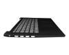 Clavier incl. topcase DE (allemand) gris/noir original pour Lenovo IdeaPad S145-14IWL (81MU)