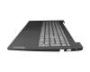 Clavier incl. topcase DE (allemand) gris/noir original pour Lenovo V15 G2-ALC (82KD)