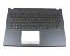 Clavier incl. topcase DE (allemand) noir/anthracite avec rétro-éclairage original pour Asus PX571GT