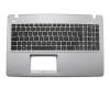 Clavier incl. topcase DE (allemand) noir/gris original pour Asus A550DP