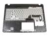 Clavier incl. topcase DE (allemand) noir/gris original pour Asus VivoBook 15 R507UF