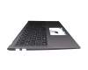 Clavier incl. topcase DE (allemand) noir/gris original pour Asus VivoBook 15 X512FL