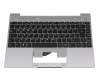 Clavier incl. topcase DE (allemand) noir/gris original pour Emdoor NS14AP