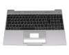 Clavier incl. topcase DE (allemand) noir/gris original pour Emdoor NS15AL