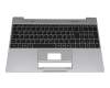 Clavier incl. topcase DE (allemand) noir/gris original pour Emdoor NS15AP