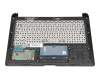 Clavier incl. topcase DE (allemand) noir/gris original pour Fujitsu Stylistic Q665