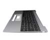 Clavier incl. topcase DE (allemand) noir/gris original pour Medion Akoya E15411/ E15412 (NS15TG)