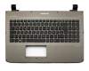 Clavier incl. topcase DE (allemand) noir/gris original pour Medion Akoya S6611T