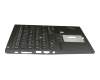 Clavier incl. topcase DE (allemand) noir/noir avec rétro-éclairage et mouse stick original pour Lenovo ThinkPad T490s (20NX/20NY)