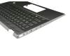 Clavier incl. topcase DE (allemand) noir/noir avec rétro-éclairage original pour HP Pavilion x360 14-dh1000