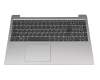 Clavier incl. topcase FR (français) gris/argent original pour Lenovo IdeaPad 330S-15AST (81F9)