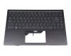 Clavier incl. topcase IT (italien) gris/noir avec rétro-éclairage original pour MSI Modern 14 B11MO/B11MOL (MS-14D3)